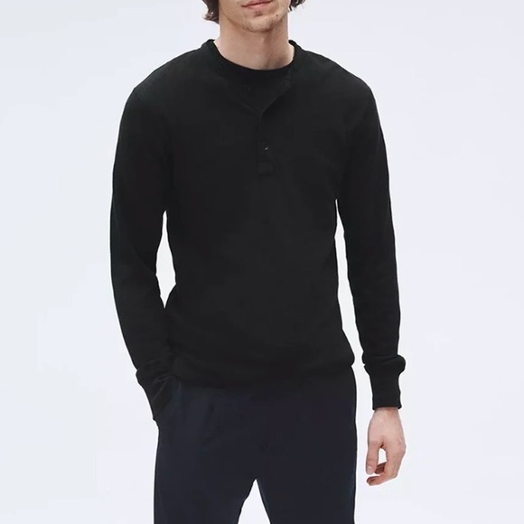 rag & bone Other - rag & bone Black Long Sleeve Henley